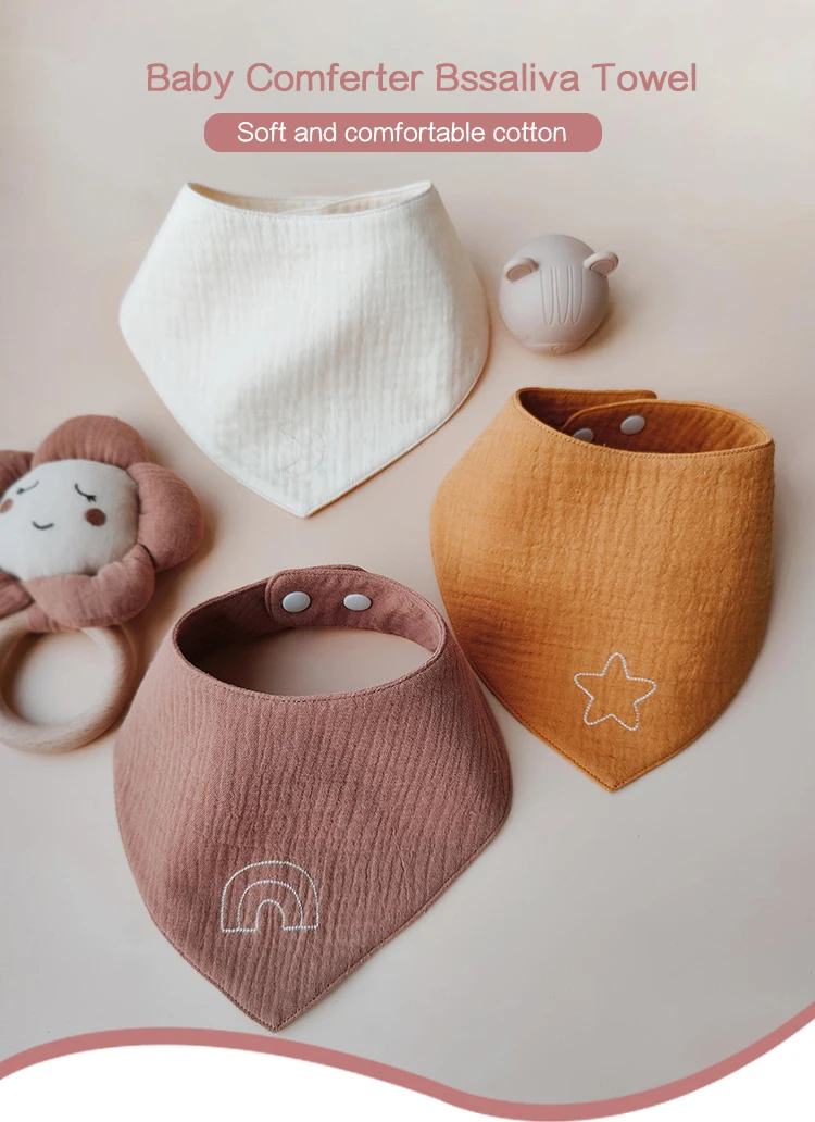 Factory Wholesale Custom Baby Bibs Organic Cotton Baby Soft 100