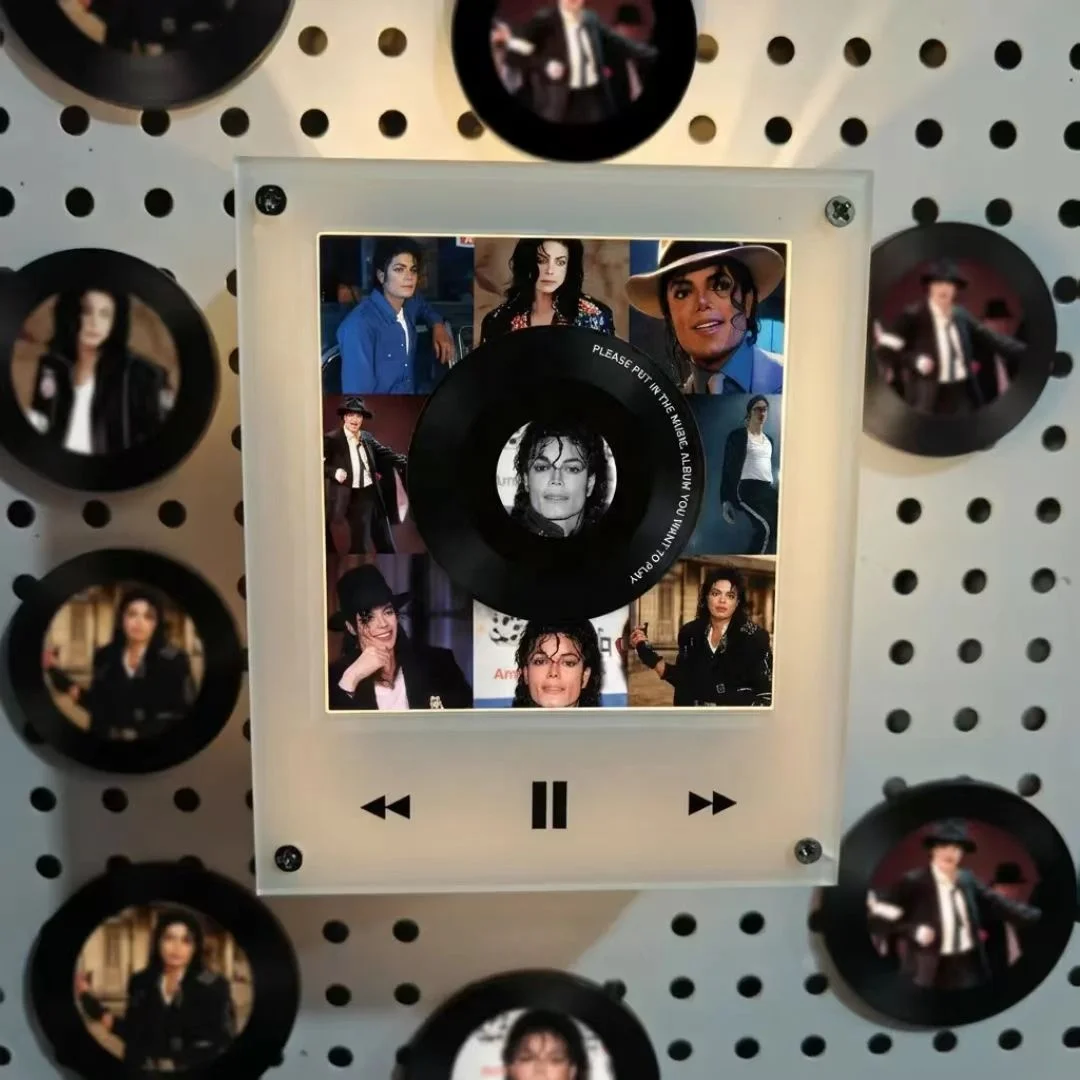 Özel Michael Jackson NFC CD Çalar Buzdolabı Magneti DIY Şarkı 9