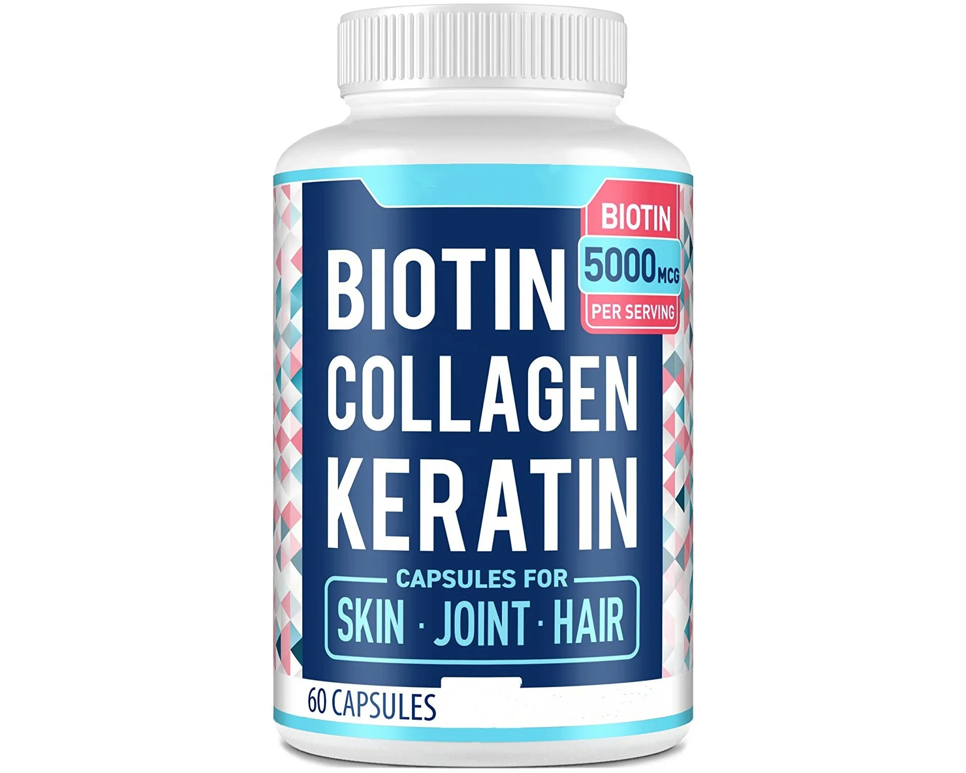 Biotin Collagen & Keratin Capsules Hair Growth For Women & Men Biotin ...