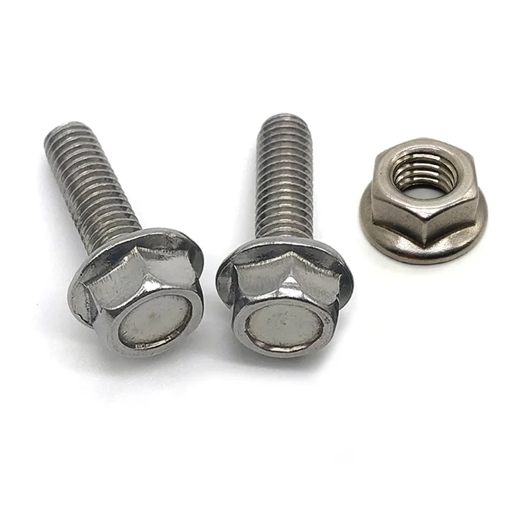 Aangepaste 32Mm Flens Bout 3/8 Maat Verzinkt Staal M7 Draad Maat 30Mm Lange Bout Roestvrij Staal Sus316 Flens Moer