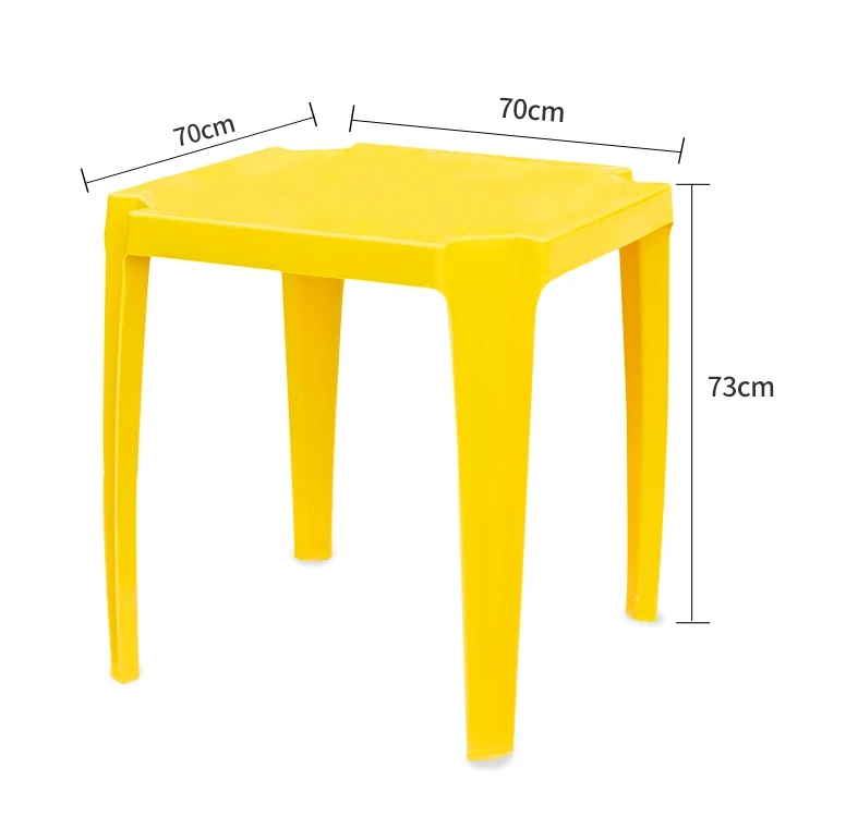 Wholesale White Garden Plastic Tables For Event High Quality Square