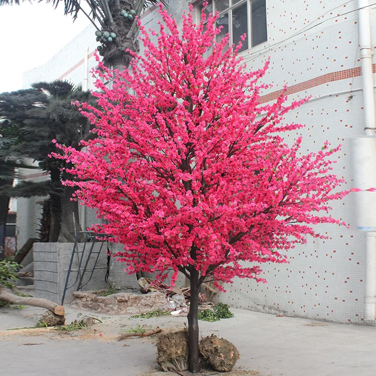 
 Китайский поставщик, оптовая продажа, искусственное Персиковое Цветочное дерево, искусственное вишневое дерево для свадьбы  