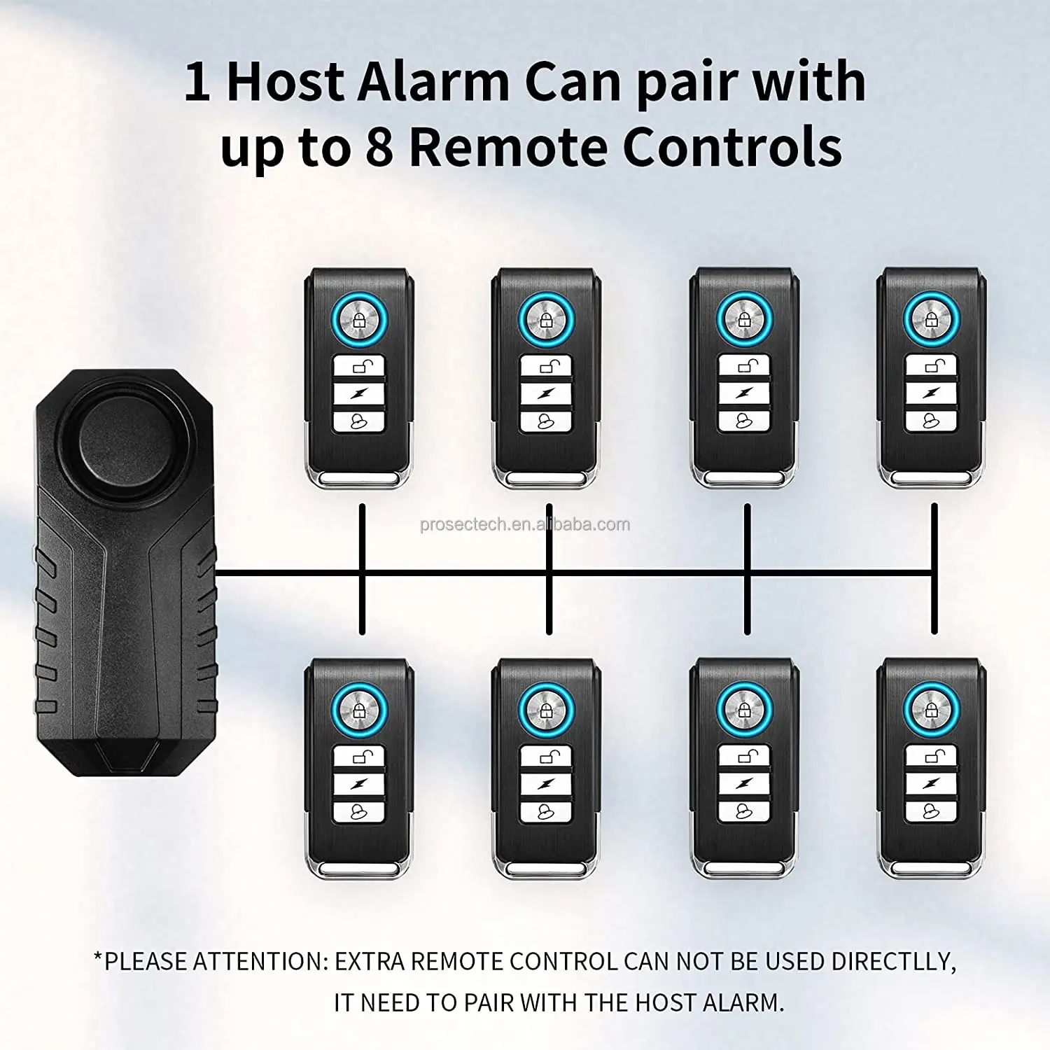 Online Best Seller Security Antitheft Bike Alarm Wireless Burglar