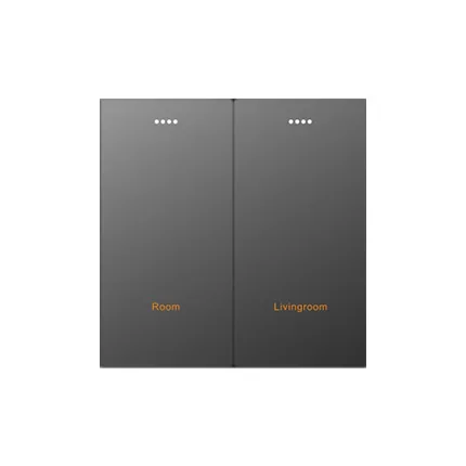 ORBITA 220V 2Gang RS485 Modbus Protocol Smart Hotel Light Wall Switch With 2&3 Buttons for Hotel Project