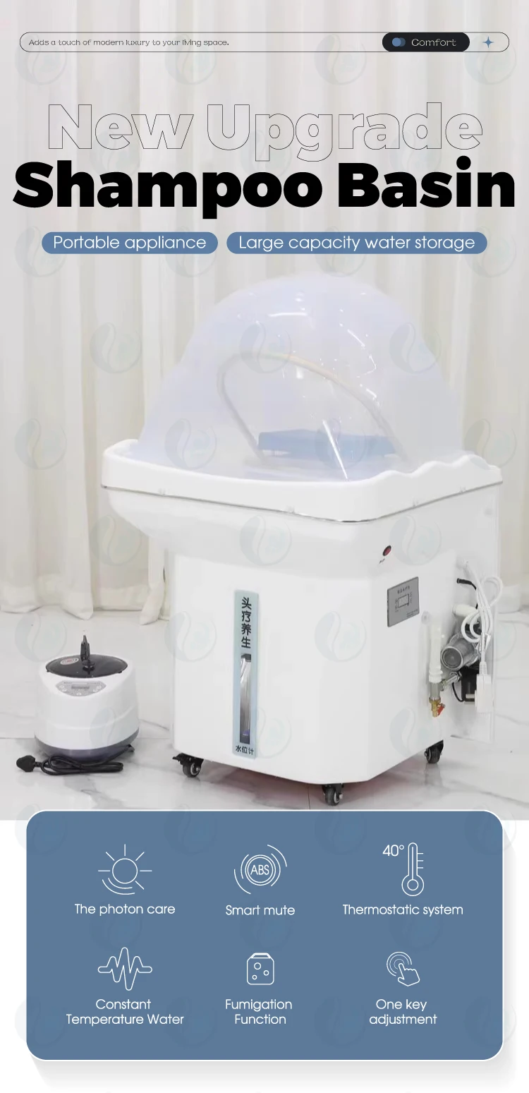 Portable Constant Temperature Water Storage Tank Mobiled Shampoo Bowl