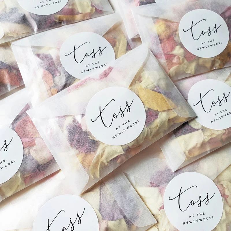 Ecofriendly Glassine Waxed Paper Bags Wedding Favour Sweet Bags Thank