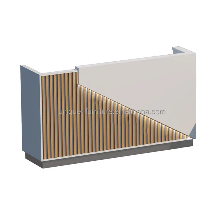 High Level Reception Desks Modern Reception Counter Office Front Table Salon Reception Area Counter Table for Sale