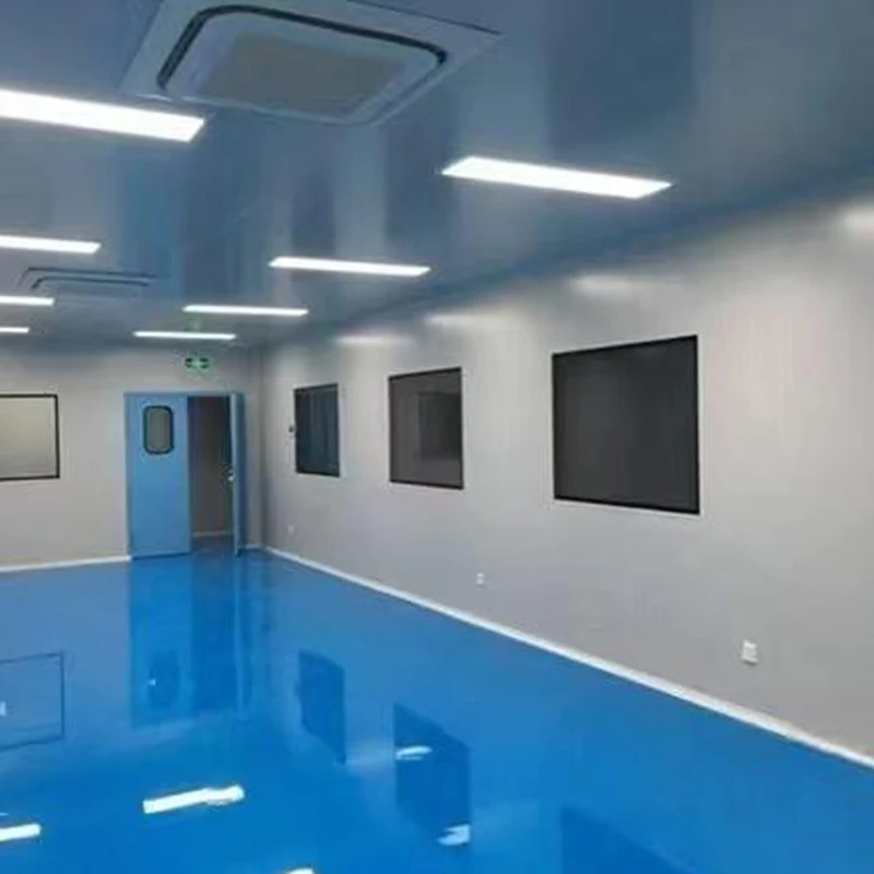 SHARBON Double Steel Wall Sandwich Panels Rock Wool EPS Core Clean Room Booth HEPA Filter 875 CFM Fire Resistant Industrial