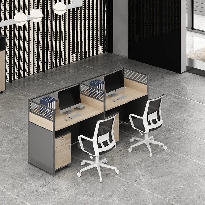 Modular Office Partition Call Center 2 4 6 Person Office Desk Modern Office Cubicle Workstation