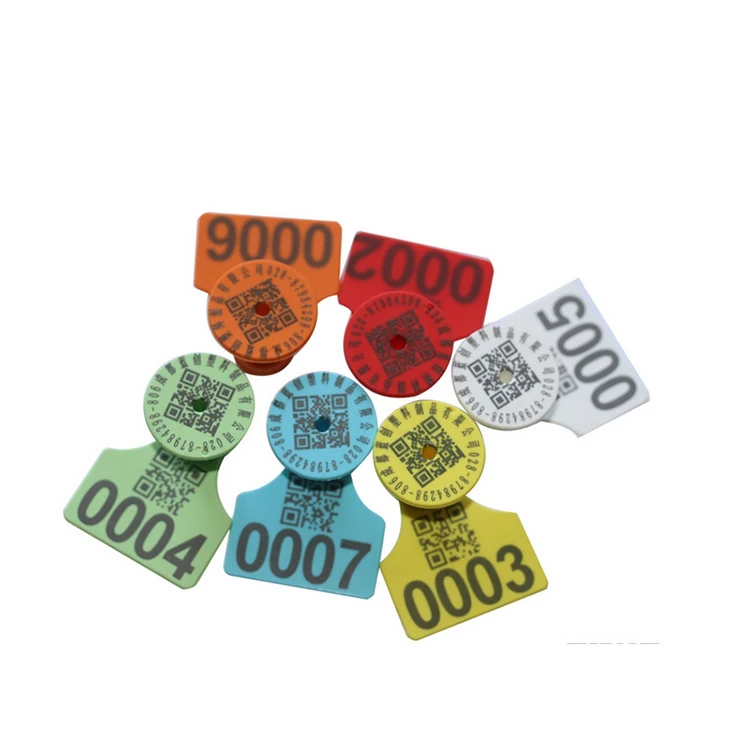 Biggest Factory Nfc Animal Ear Tag Low Shedding Rate Round for Long Range Rfid Cattle with Best Price