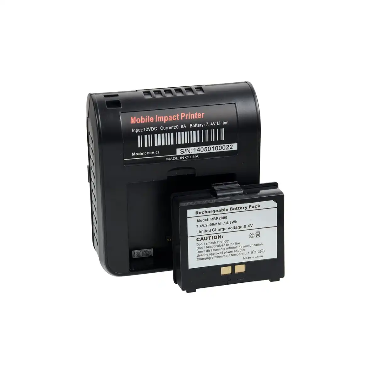 Cashino PDM-02 Mini Handheld Printer 58mm Dot Matrix Receipt Printer Bluetooth Wireless Thermal Printer