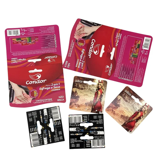 Custom Hang Tags & Cardstock Headers - Printed Card Backs for Clothing/Accessories Packaging Cards