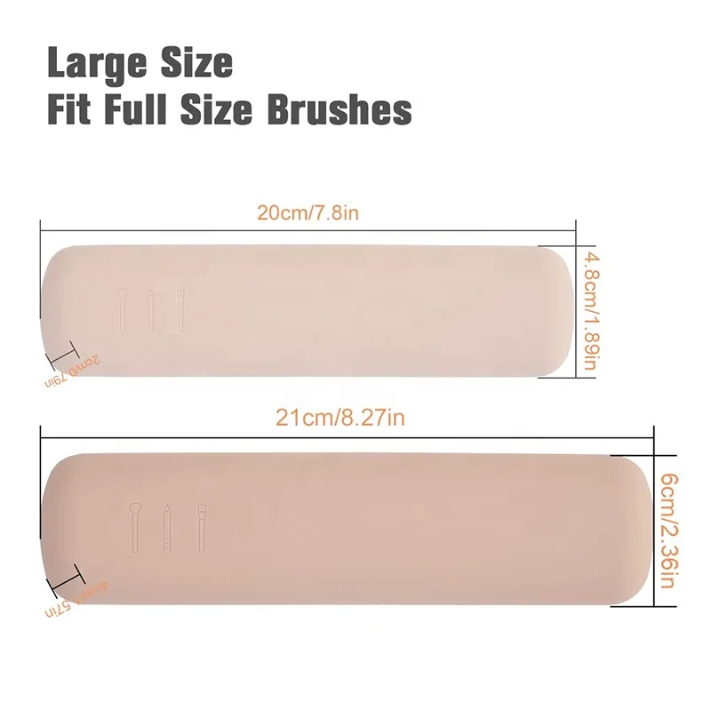 Магнитный силиконовый переносной держатель для косметических кистей