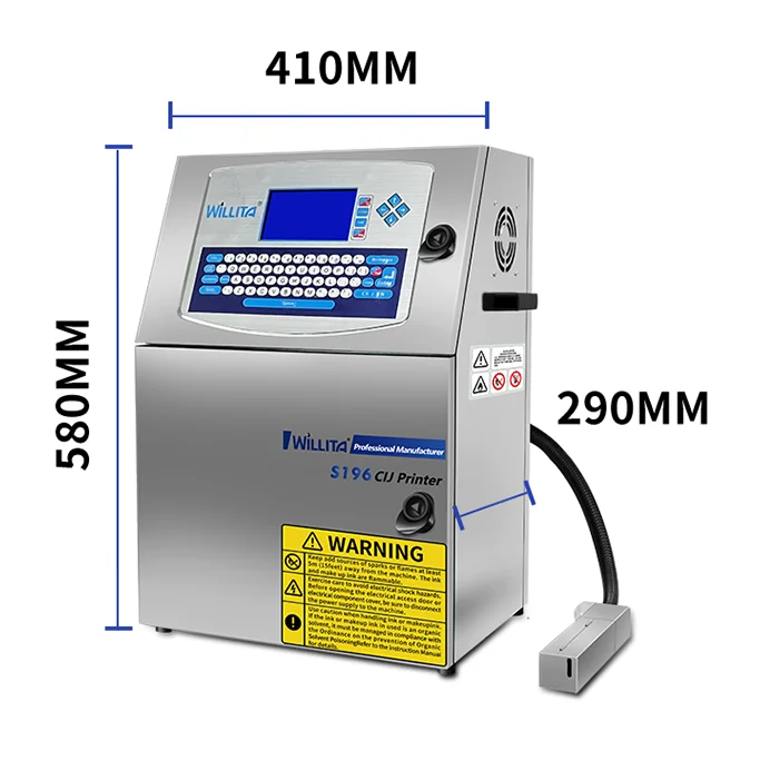 Automatic Continuous Inkjet Printer Online Cij Batch Code Printing Machine for Expiry Date Number Coding on Bottle Wire Cable