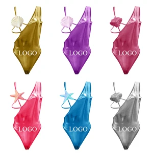 King Mcgreen Star Woman Bikini Metallic Swimsuit Sparkly Beach Wear Swimwear Sexy Shapewear One Piece Bathing Set for Lady