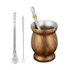 Wood+Spoon Straw+Brush+Flat straw