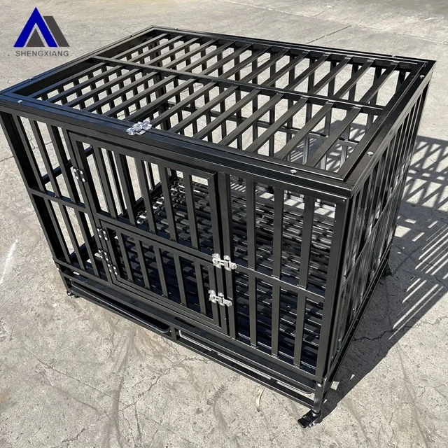 Heavyduty Antichew Dog Crate With Wheels And Tray Buy Heavy Duty