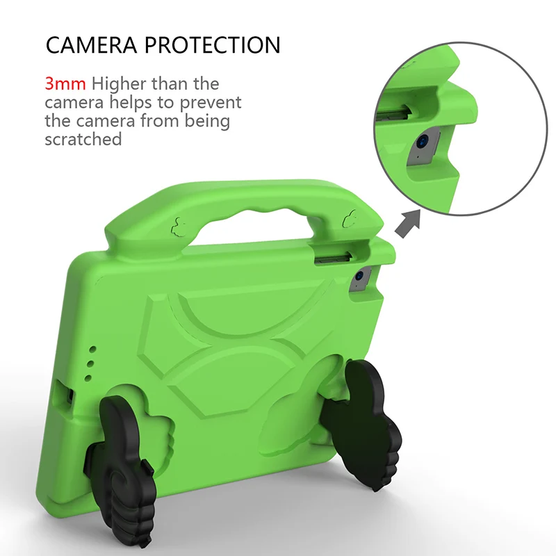 For iPad Mini 1 2 3 4 5 7.9 Inch Kids Tablet EVA Shockproof case with Finger Kickstand