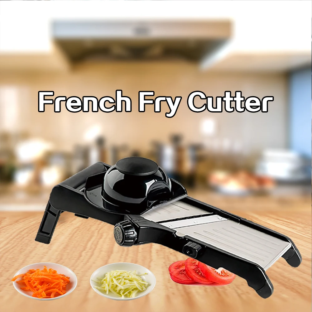 GRAMERCY KITCHEN CO. Adjustable Stainless Steel Mandoline Food Slicer,  Black $64.99 - PicClick