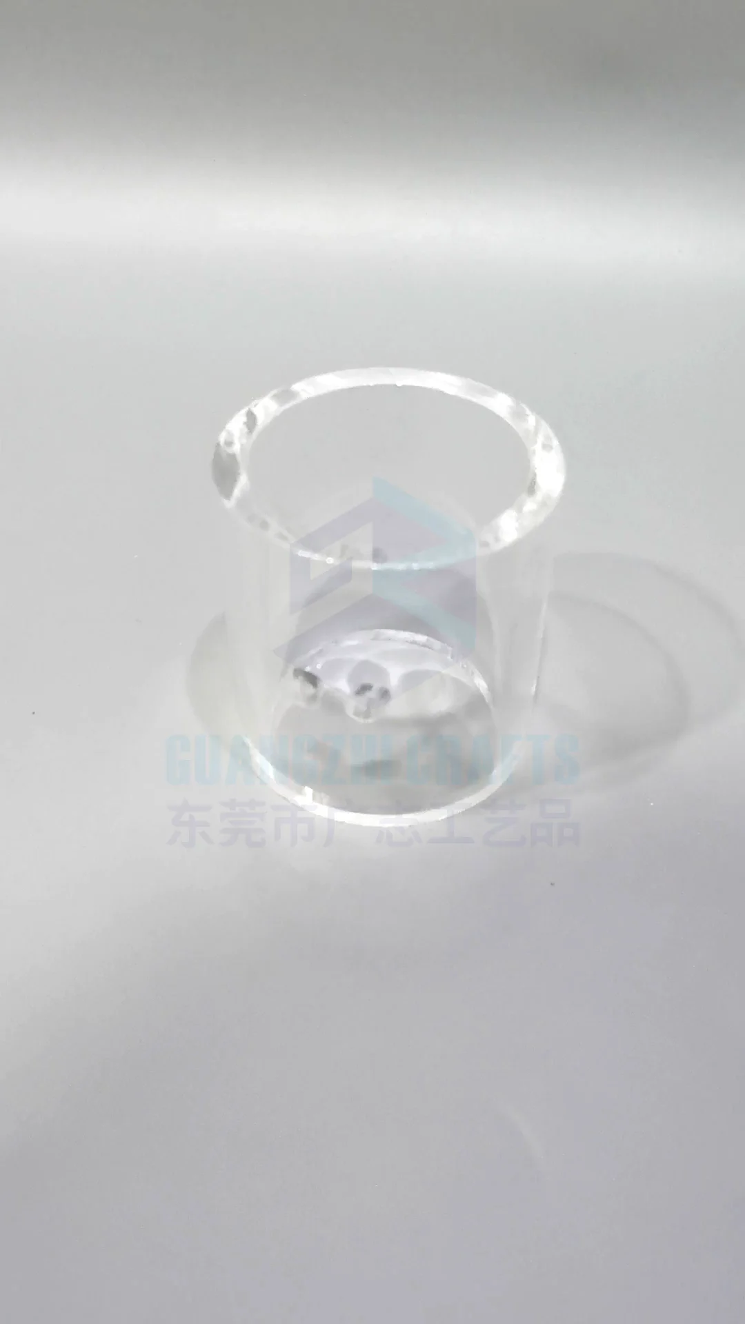 Custom Extrusion Round Acrylic Tube Holder Clear Acrylic Cylinder Tube