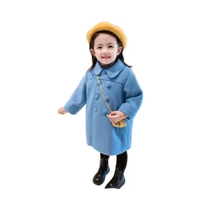 Fall Autumn Winter New Children's Quilted Thickened Double-breasted Cotton Padded Long Jackets Children's Clothing