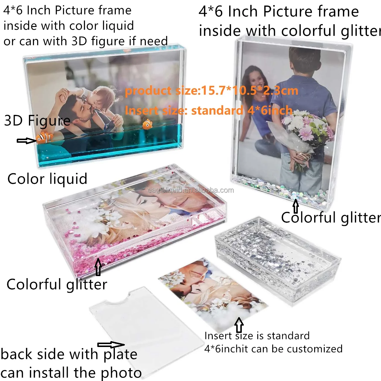 Acryl Foto-Hintergrund Set – 4 Transparente Platten Mit Ripple-Textur Für Produktfotos, Kosmetik, Schmuck & Deko