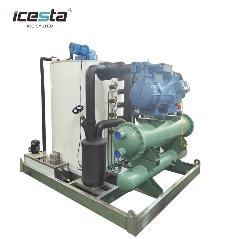 
 Льдогенератор хлопьев для морской воды ICESTA от 1000 кг до 60t для рыбалки  