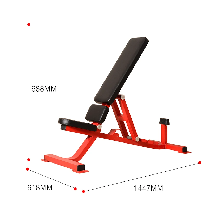 Коммерческий тренажерный зал оборудование здания тела YW-1606 настраиваемая скамья для пресса