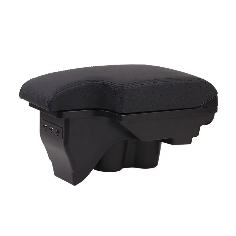 product auto centre console armrest box with ashtray cup holder car accessories interior retrofit parts black universal front 1pcs-4