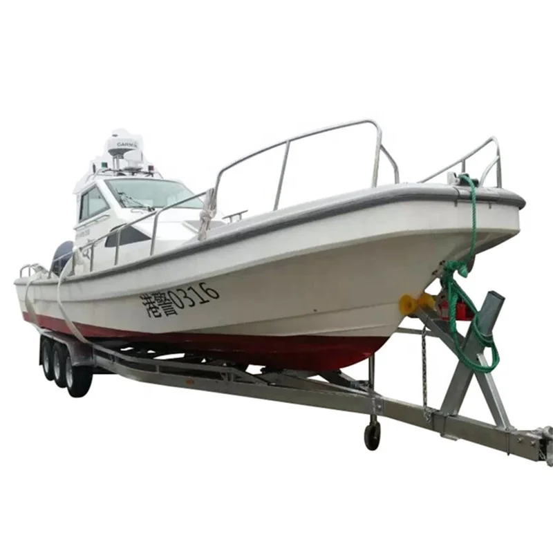 30フィートボートトレーラー、亜鉛メッキトレーラー、最大積載量3500kg