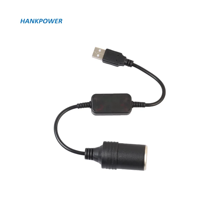 Cavo Convertitore USB A Maschio A Presa Accendisigari 12V Femmina - 30 Cm - 8W Max