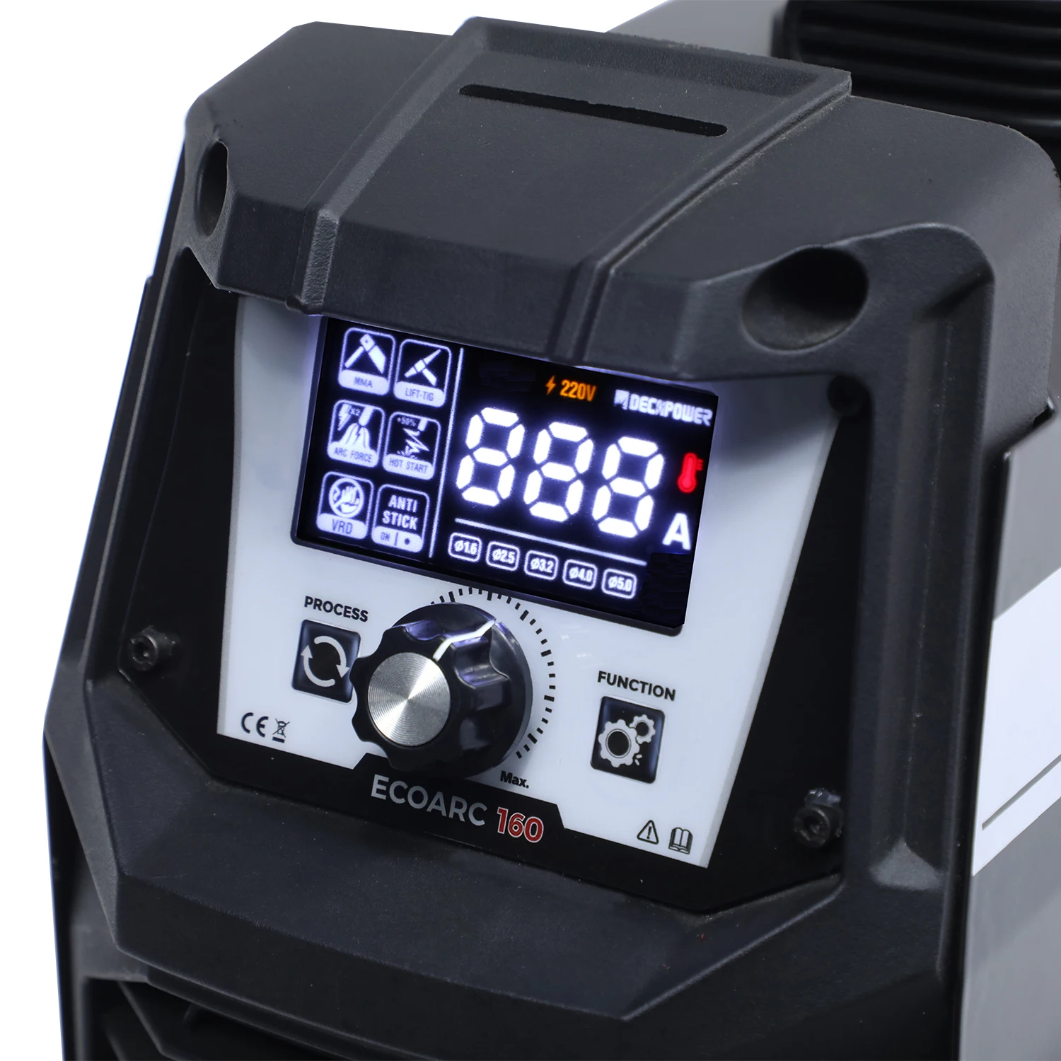 Decapower ECOARC 200A Amps Inverter MMA Stick Arc Welding Machine for Steel Materials