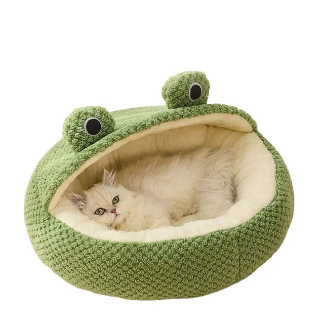 Uniperor Warm Cat Bed For Portable Pet Beds Sweet Kittens Basket Cushion Cat Pillow Mat Tent Puppy Nest Cave Cats House Goods