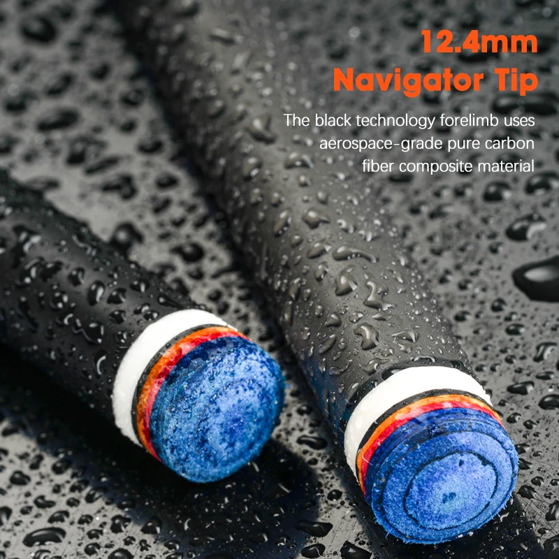 KONLLEN углеродное волокно бильярдный кий стержень с несколькими соединениями 12 4 мм наконечник для навигатора бильярдного кия