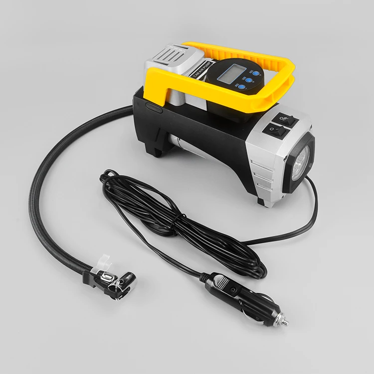 Electric car 12v portable air tire inflator pump cylinder compressor and sata