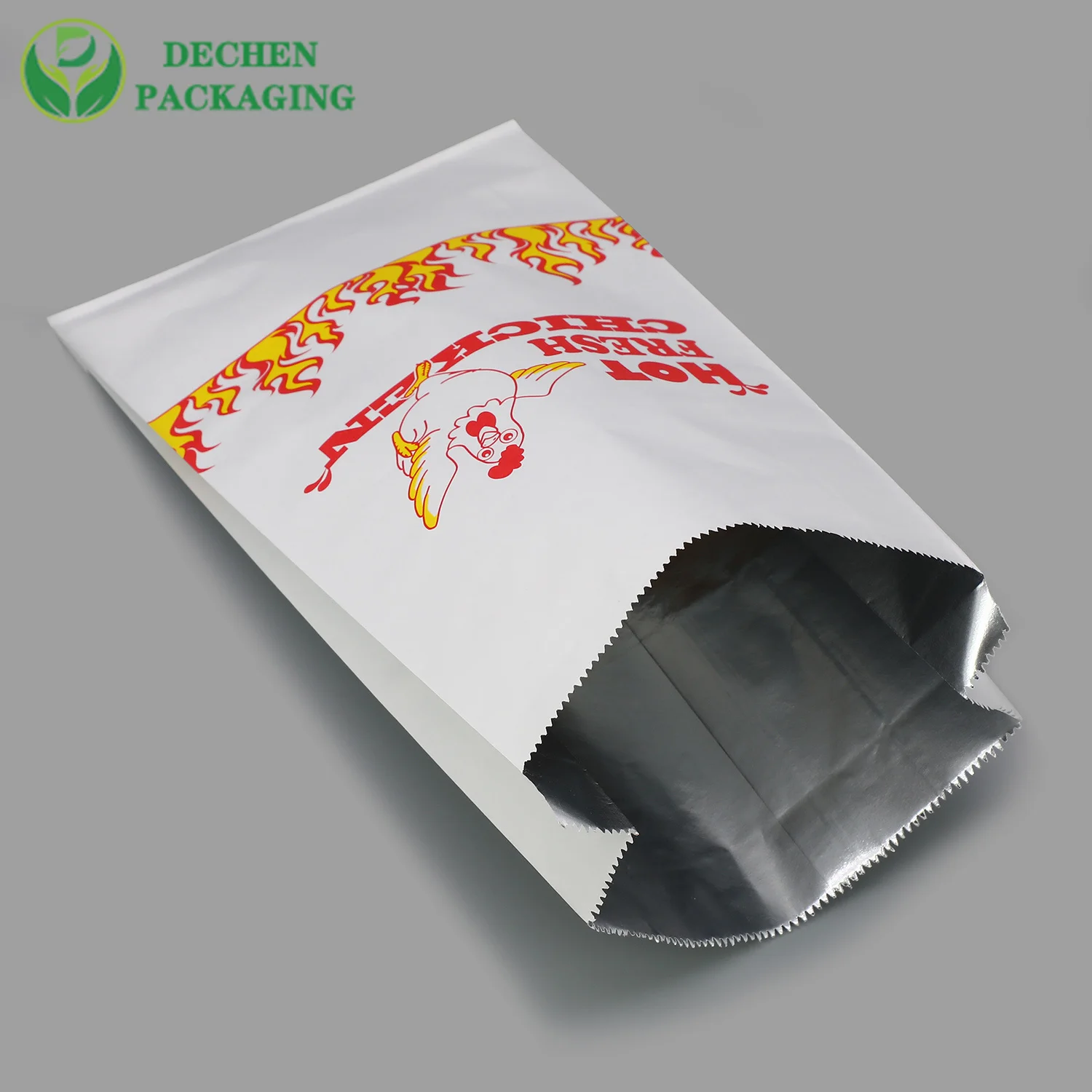 Sac en papier en gros abordable Hot Dog Rotisserie Chicken To Go Sac en papier