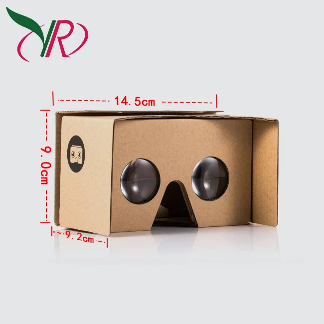 Custom Full Color Printed  Cardboard Vr 3d Glasses Headset Cardboard V2 Oem Customized Logo
