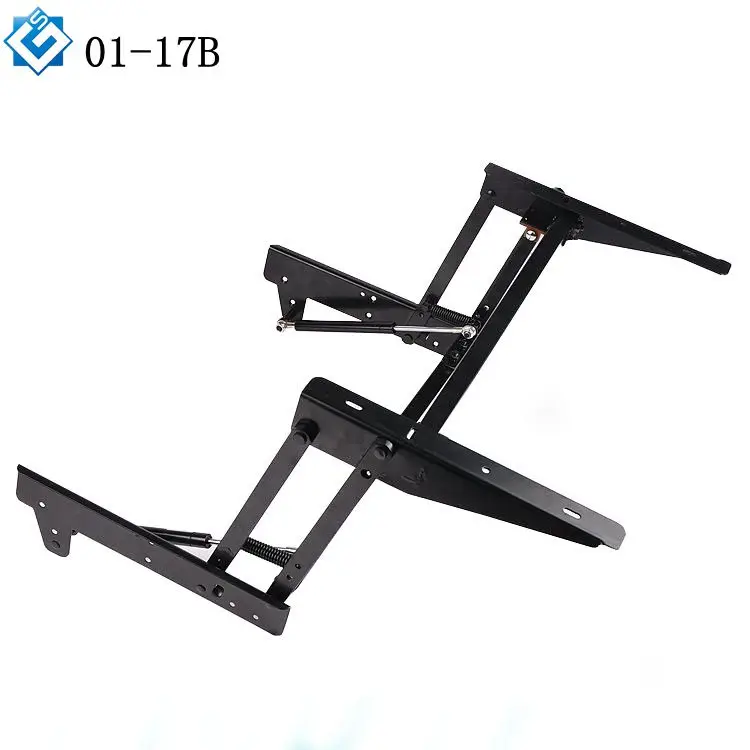 Saving Space Extension Laptop Table Part With Hinged Storage Furniture Diy Elevator Coffee Table With Sofe Lock Mechanism