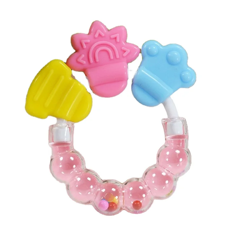 Мультяшный детский Прорезыватель для зубов, развивающие игрушки для мобильных телефонов, детские погремушки для зубов, игрушечный колокольчик, силиконовый колокольчик, подарок на день рождения