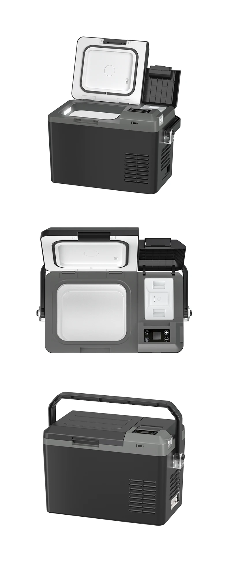 9l 12v/24v/220v Cooler Box Freezer Truck Refrigerator Food Storage Mini