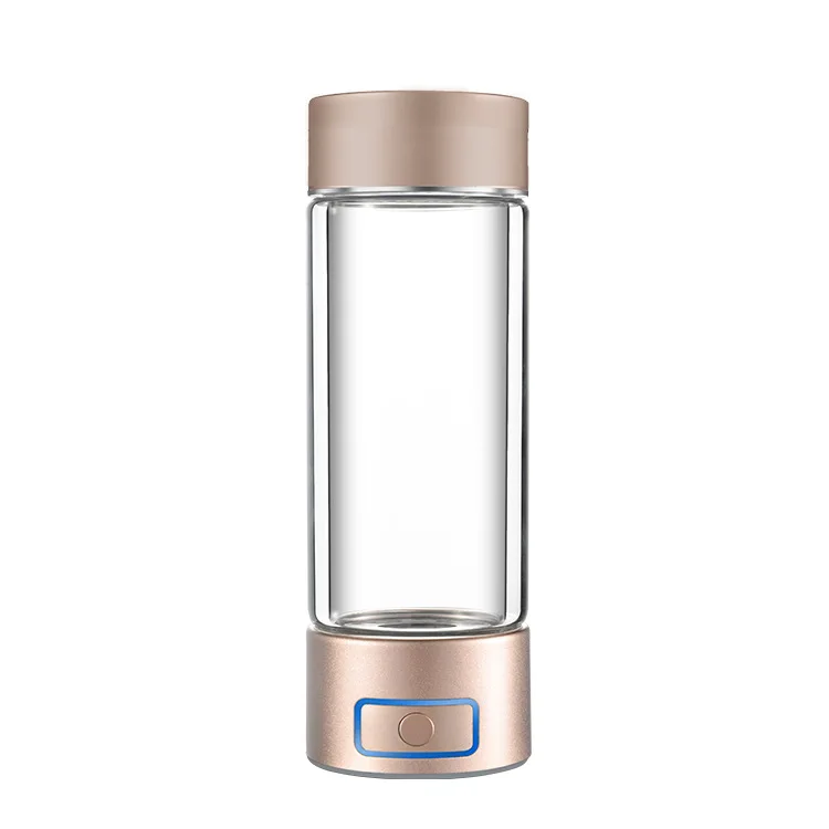 Bouteille D'eau Hydrogène Amzany 6000ppB – Rechargeable, écran LED, Grise