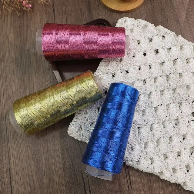 200g 1mm 240m Gold and Silver Wire with Core-Coated 100% Polypropylene Yarn