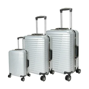 Unisex Designer Trolley Luggage Set Smart Carry-On PC Suitcase with Aluminum Frame Spinner Caster & TSA Lock for Travel/Business
