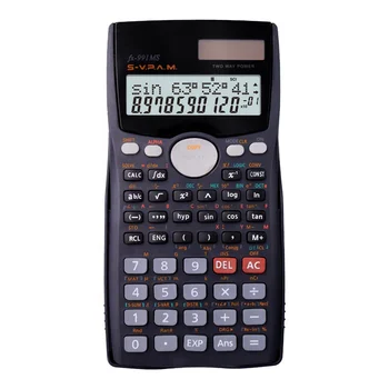FX-991MS Black Style Calculadora 401 Functions 10+2 Digits Scientific School Students Calculator