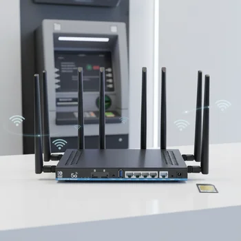 ZBT Z8102AX 5G Sim Card Router, WiFi 6 with 4 LAN Ports and