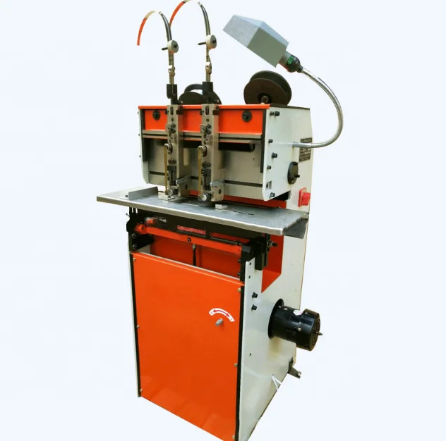 High Speed Double Heads Book Stapler Steel Iron Wire Saddle Stitching Machine for Paper Book