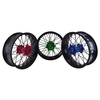 High quality Supermoto wheels set Suitable for TE FE TC FC FS  motorcycles wheels Color and size logo can be customized
