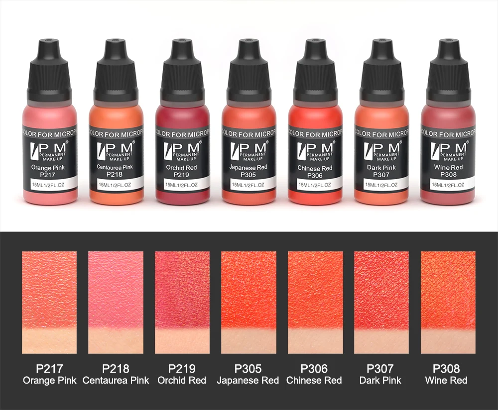 Органический пигмент PM Перманентный макияж 72 цвета подводка для глаз бровей губ волос кожи головы микропигментация PMU тату-чернила