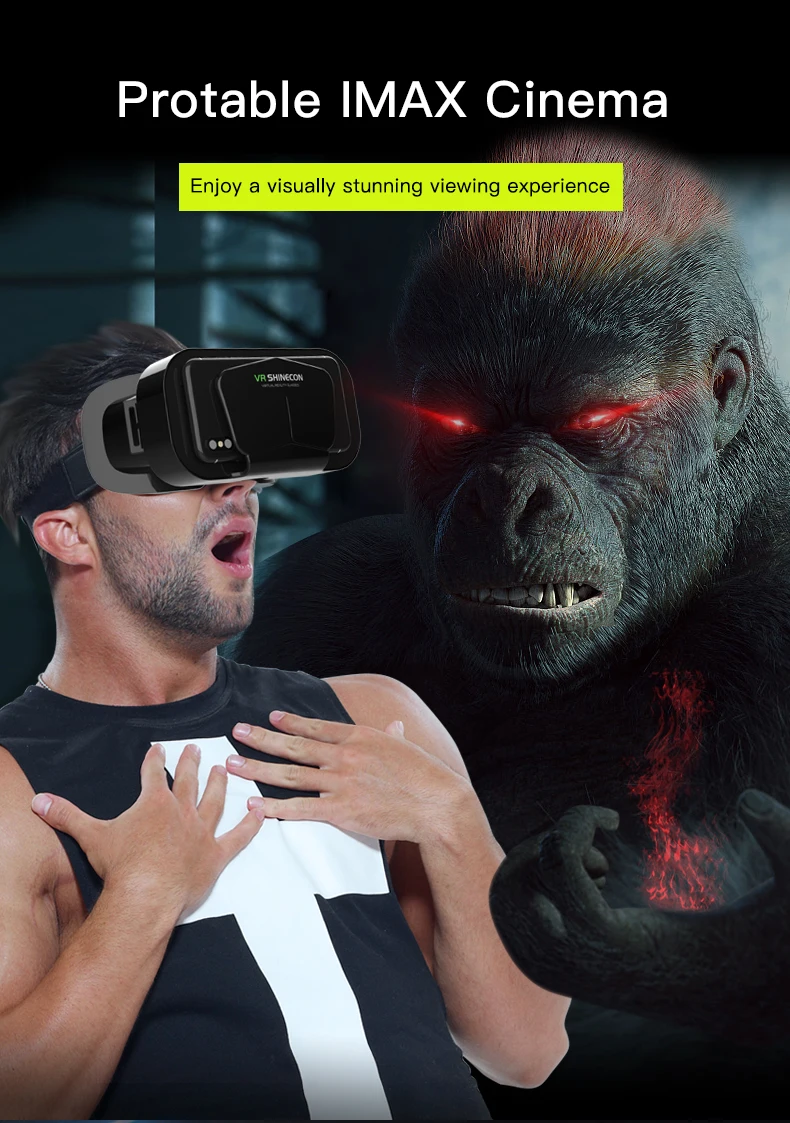 2022 Dropshiping New 3D Virtual Reality Gaming Glasses Headset Compatible Phone G10 Metaverse VR Headset With iPhone Android
