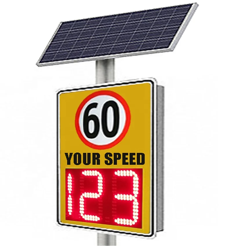 China Speed Limit Signs - Solar Powered & Variable Display